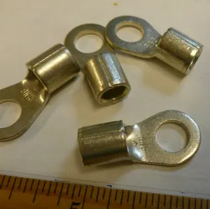 (4) Electrical 16-38-W BATTERY TERMINALS 4 GA. x 3/8 Stud Size (Crimp /Solder)